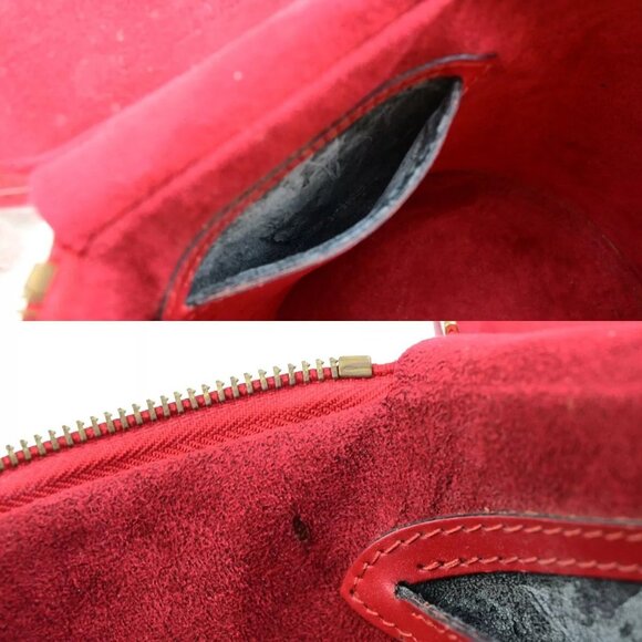 LOUIS VUITTON LV Logo Cannes Hand Vanity Bag Epi Leather Red M48037 31EC931 - Picture 14 of 16